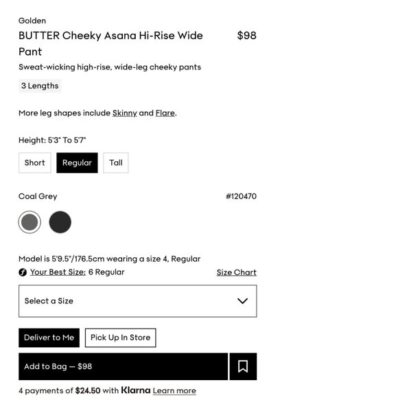 BUTTER Cheeky Asana Hi-Rise Wide Pant - Picture 3 of 8